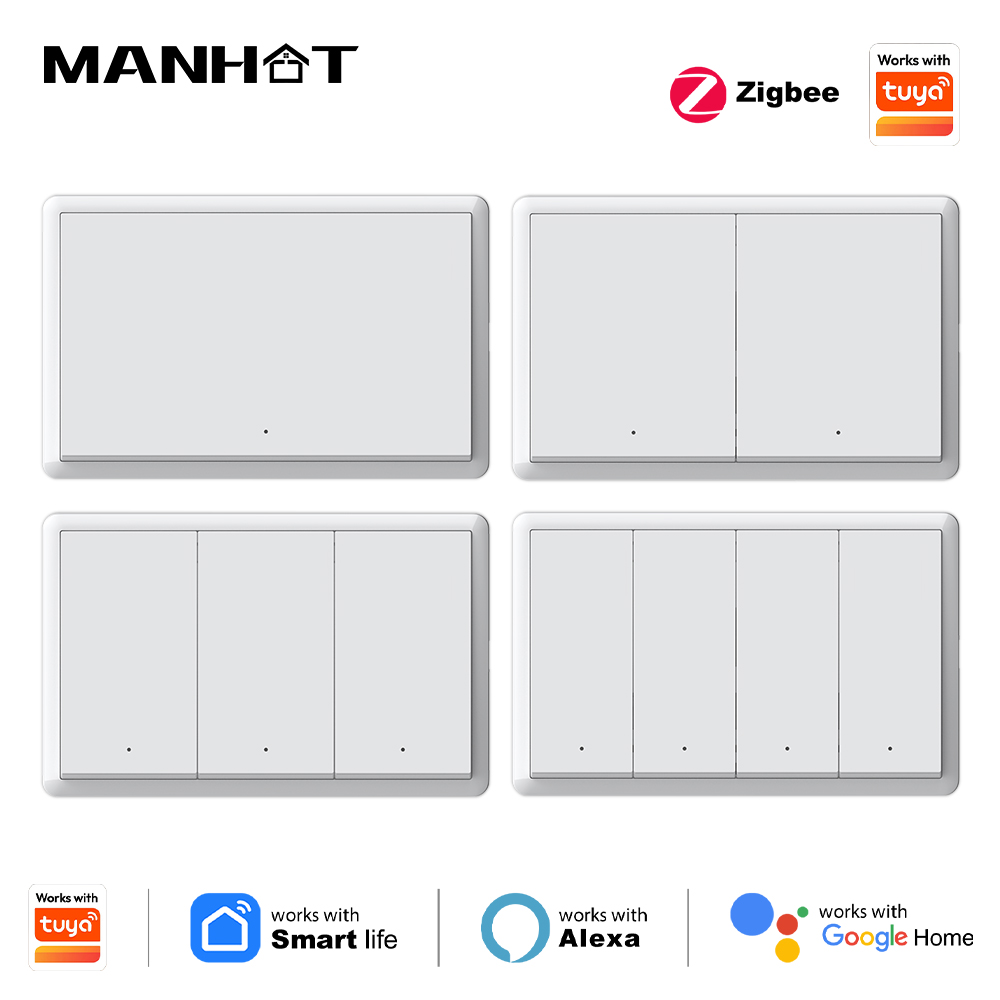 Smart Home Google - Умный выключатель Manhot Smart Zigbee, не