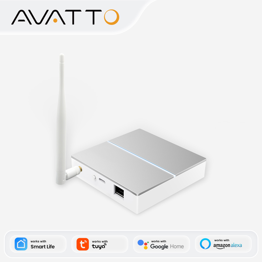 Smart Home Dashboard - Шлюз AVATTO Tuya ZigBee с антенной