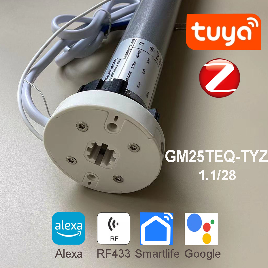 Smart Home Youtube - Tuya Zigbee GM25TEQ 1.1N Трубчатый двигатель
