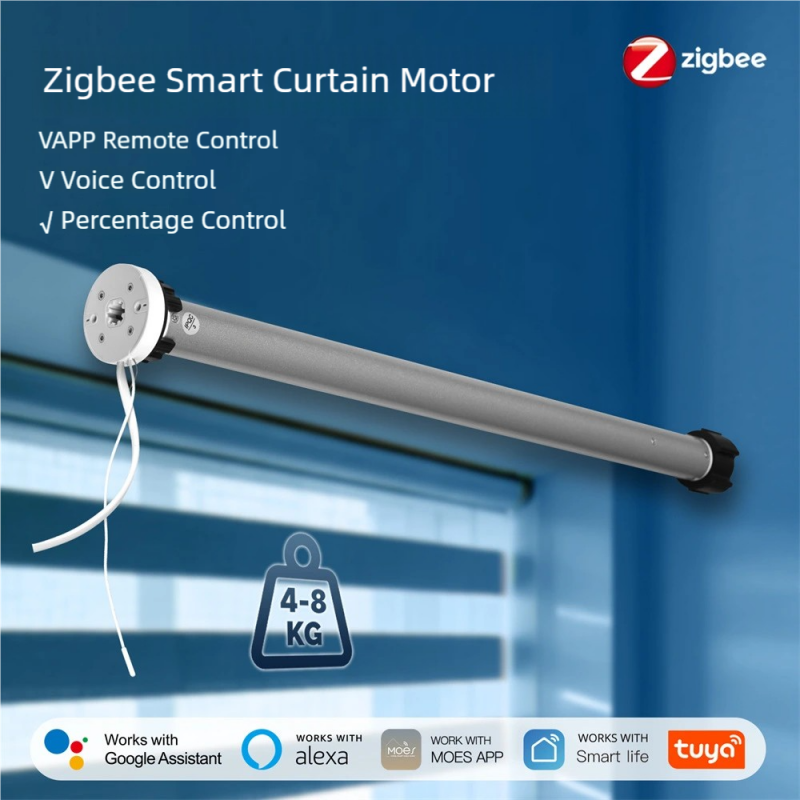 Smart Home Youtube - Умный мотор для рулонных штор Zigbee,