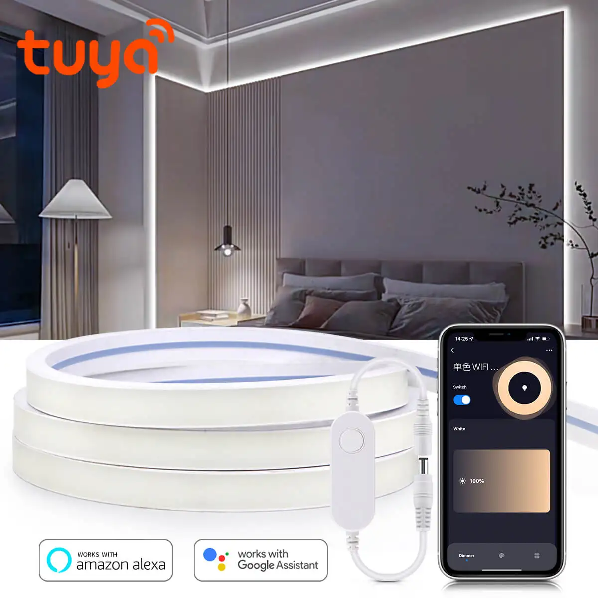 Smart Home Youtube - Умная светодиодная лента Tuya WiFi COB