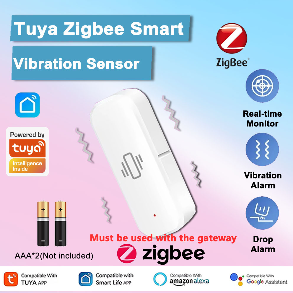 Smart Home Notifications - Умный датчик вибрации Tuya Zigbee, обнаружение