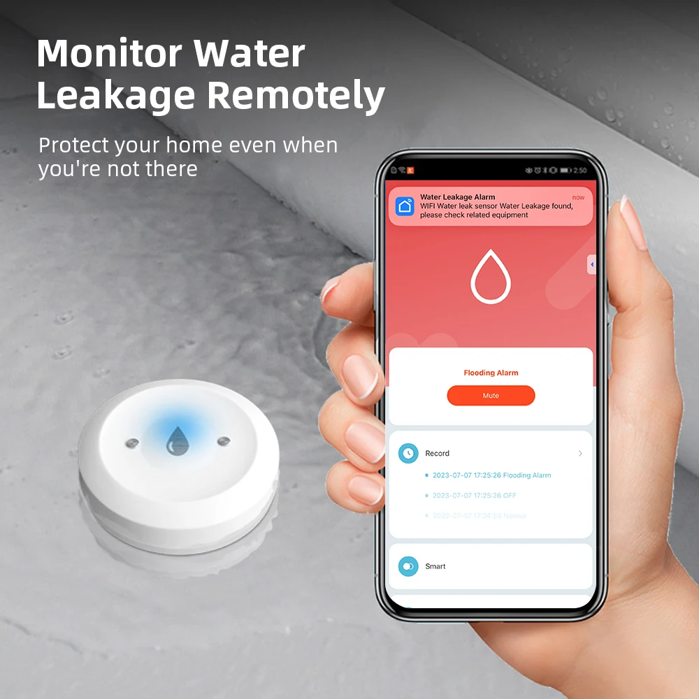 Smart Home Features - Датчик протечки воды Zigbee для умных
