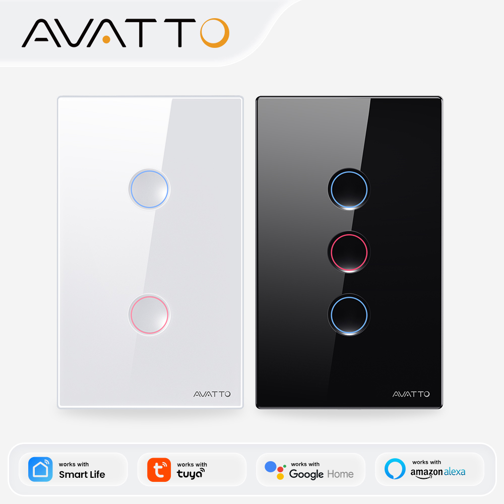 Smart Home Google - Умный беспроводной настенный сенсорный выключатель AVATTO