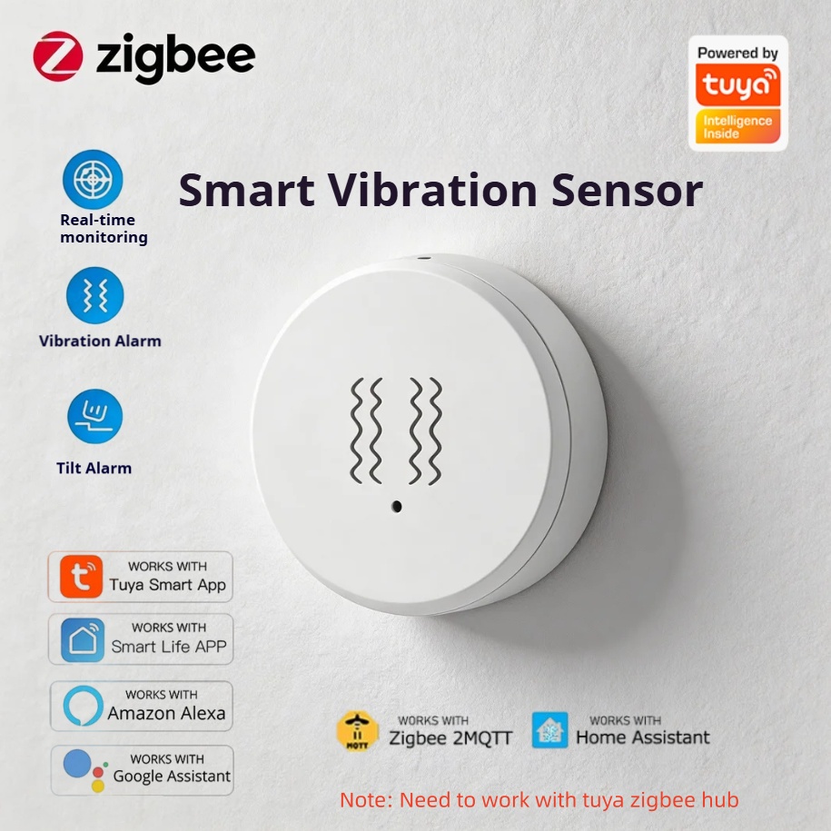 Smart Home Notifications - Умный датчик вибрации Tuya Zigbee: оповещение