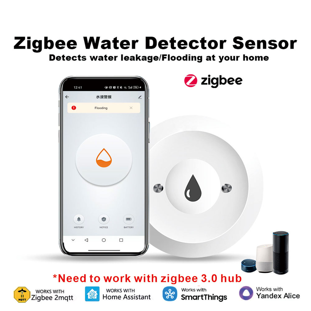Smart Home Water Level Sensor - Умный датчик протечки воды ZigBee, детектор