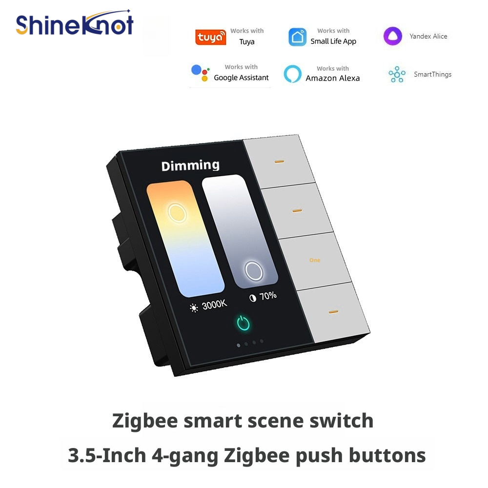 Smart Home Monitor - Умный выключатель Shineknot Tuya с 3,5-дюймовым