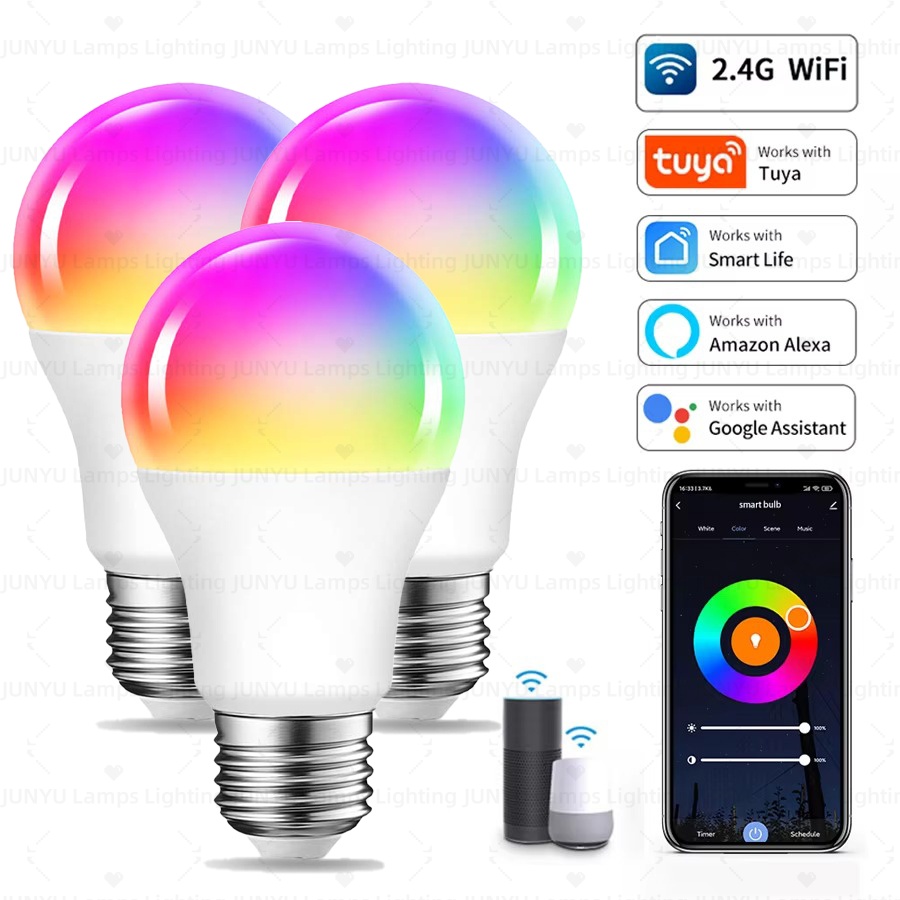 Smart Home Youtube - Умная светодиодная лампа RGB с регулируемой