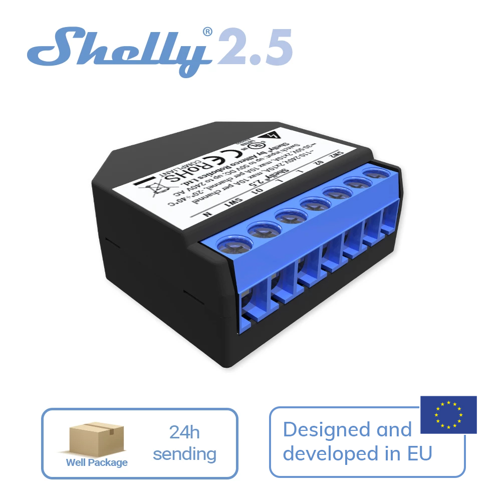 Shelly 2,5 умный дом двойное р – обзор и цена Smart Home Open Source