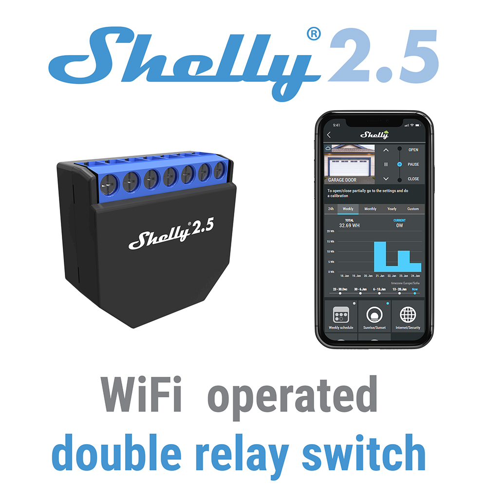 Shelly 2,5 умный дом двойное р – обзор и цена Smart Home Open Source