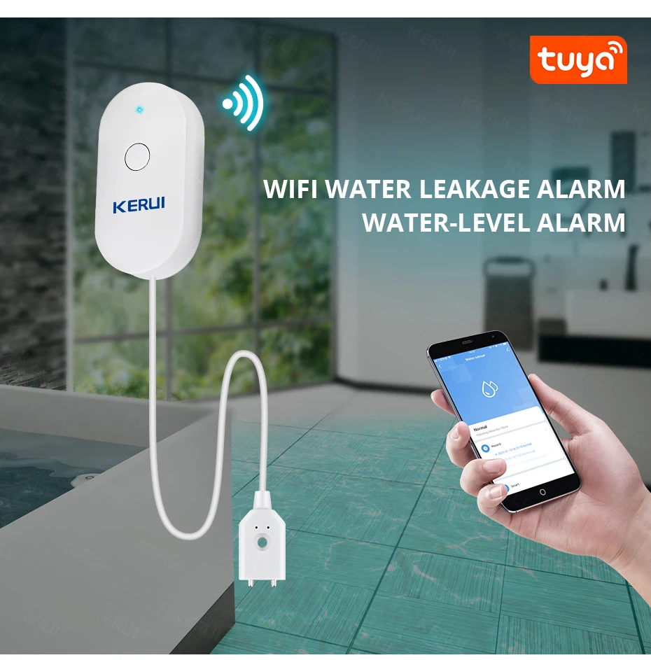KERUI Wi-Fi датчик воды умный  – обзор и цена Smart Home Notifications