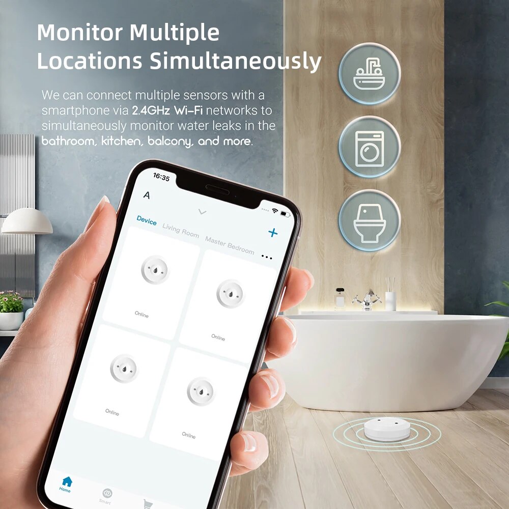 Датчик протечки воды Zigbee дл – обзор и цена Smart Home Features