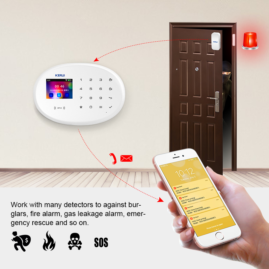 KERUI Tuya Smart App Уведомлен – обзор и цена Smart Home Notifications
