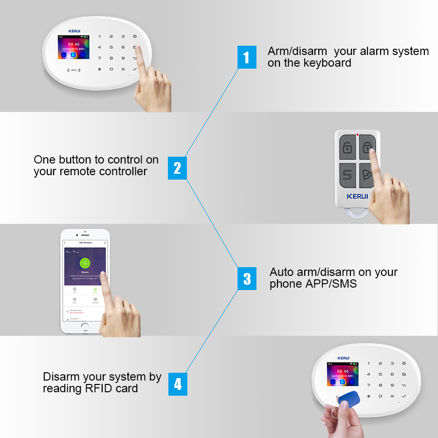 KERUI Tuya Smart App Уведомлен – обзор и цена Smart Home Notifications