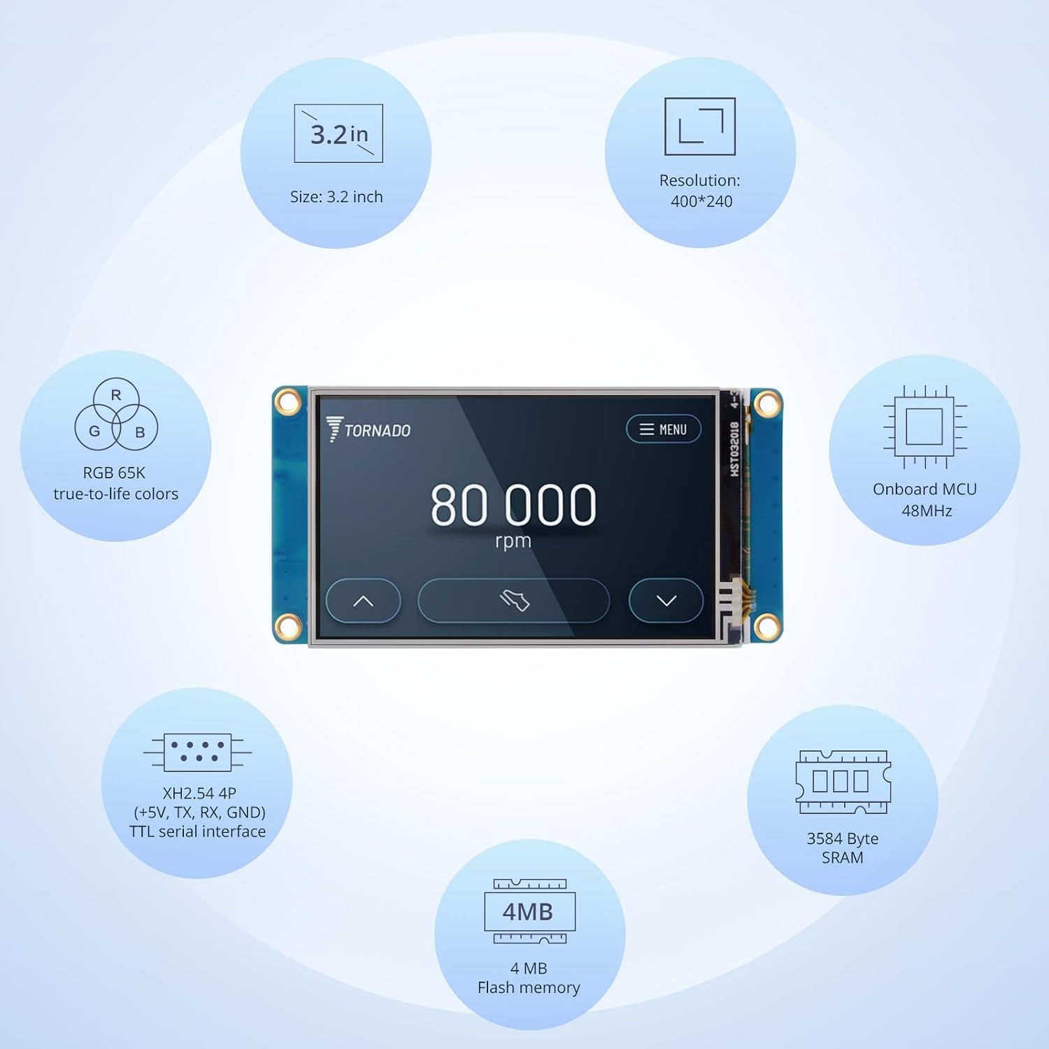 NX4024T032 UART HMI Умный ЖК-д – обзор и цена Smart Home Raspberry Pi