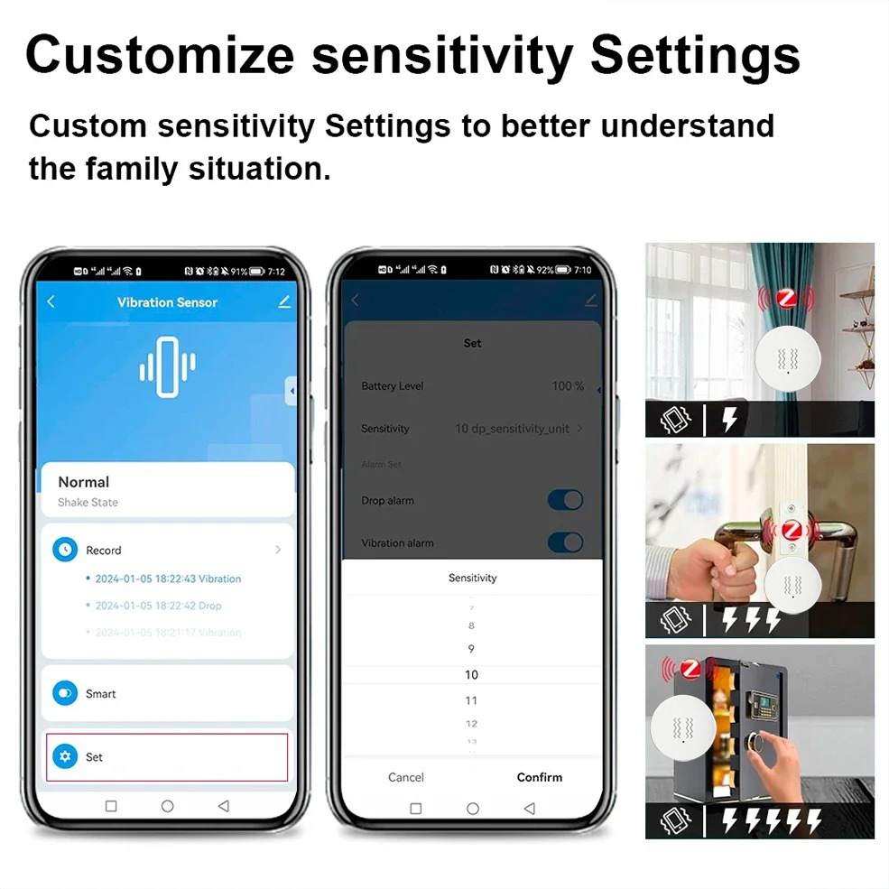 Умный датчик вибрации Tuya Zig – обзор и цена Smart Home Notifications