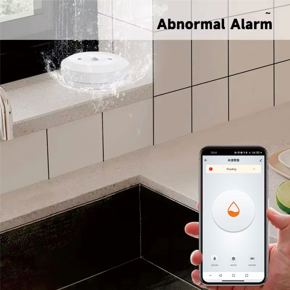 Умный датчик протечки воды Zig – обзор и цена Smart Home Water Level Sensor
