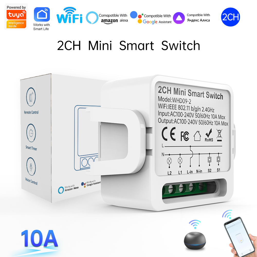 Двухканальный умный выключател – обзор и цена Smart Home Google